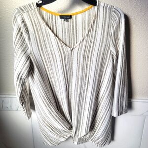 Verve Ami Striped Top Size Medium